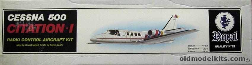 Royal Cessna 500 Citation 1 - 67 Inch Wingspan RC Aircraft plastic model kit